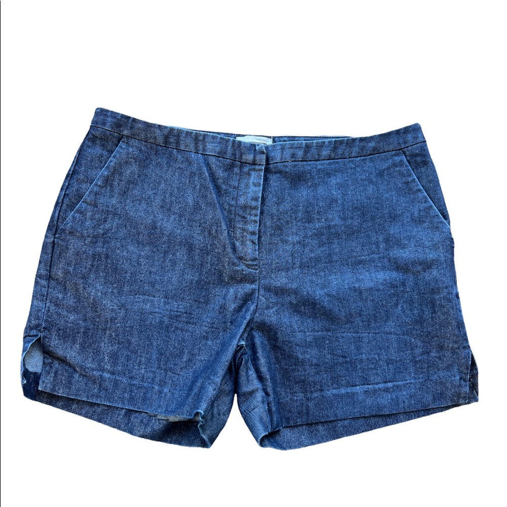 Halogen women’s denim shorts Taylor side slits fit size 8